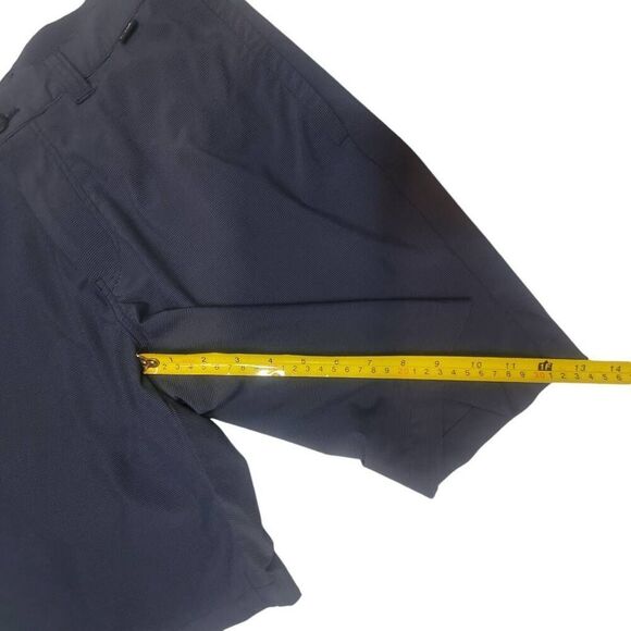 Travis Mathews Blue And Gray Pinstripe Flat Front Shorts.  Size 32 - Picture 5 of 8